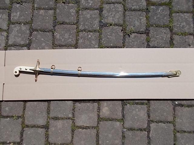 Achtung Sammler Imperial H.u.H. Made in Germany US Marine Corps Offizier Säbel no 98 Salut Teile – Bild 5