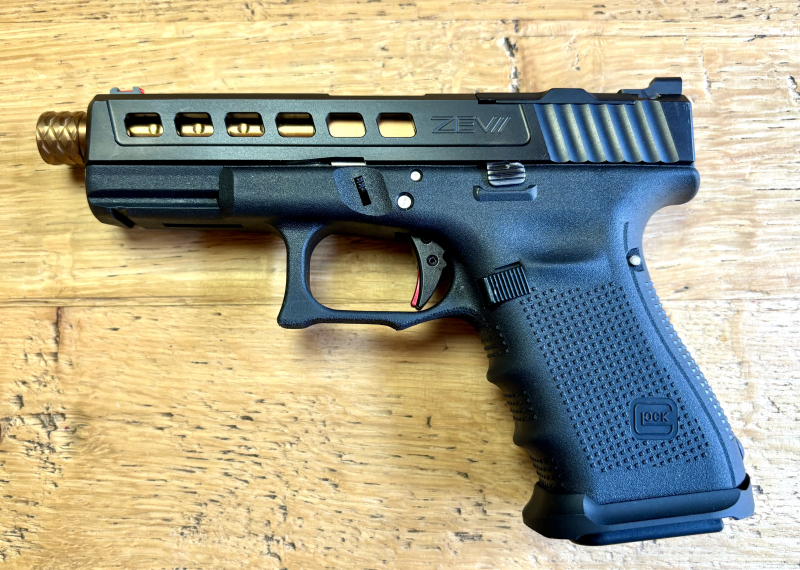 Pistole Glock 19 Gen. 4 ZEV Umbau / 9mm / OR / Match Abzug / Gewindelauf – Bild 3