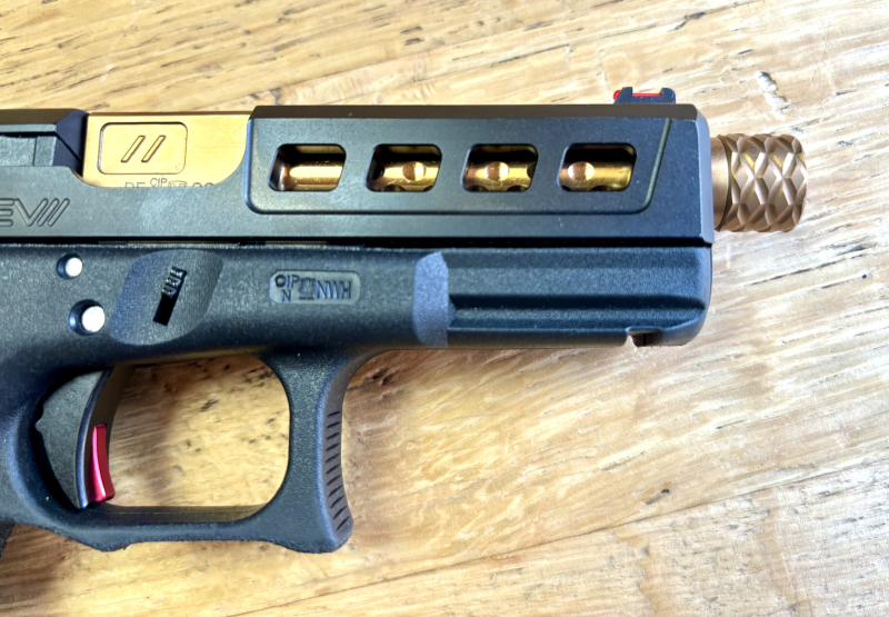 Pistole Glock 19 Gen. 4 ZEV Umbau / 9mm / OR / Match Abzug / Gewindelauf – Bild 2