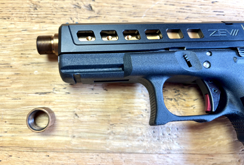 Pistole Glock 19 Gen. 4 ZEV Umbau / 9mm / OR / Match Abzug / Gewindelauf – Bild 4