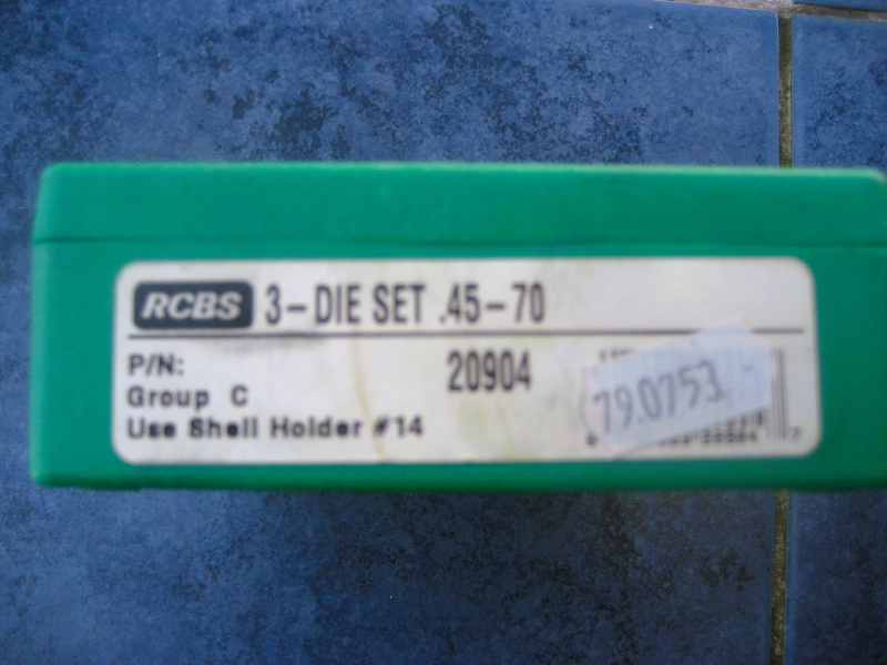 Matrizensatz "RCBS", Kal. 45/70 mit HH, sehr gut – Bild 2