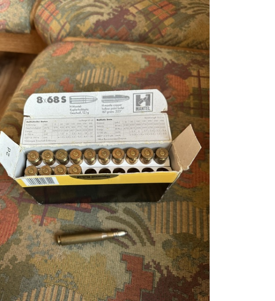 31 Patronen Kal. 8x68 S - 15 x RWS H-Mantel + 9 VM + 5 TM + 2 ? – immagine 2