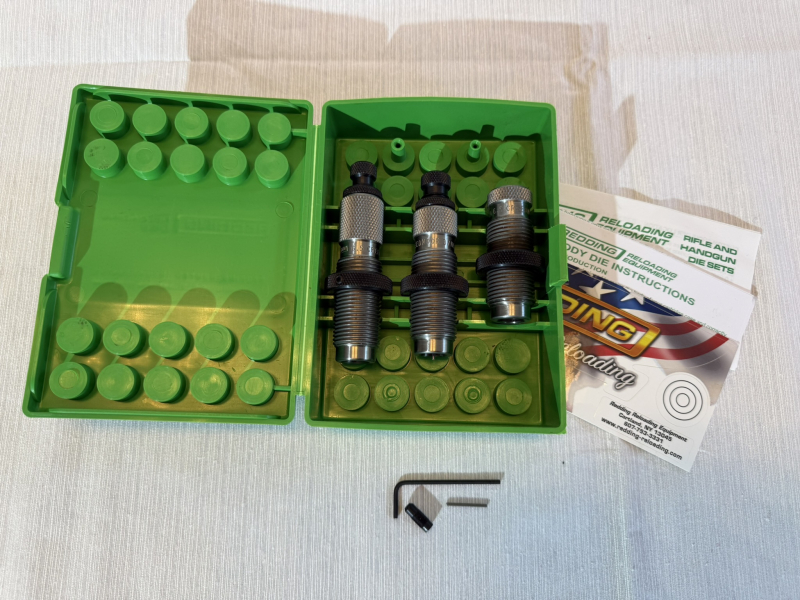 Redding 6.5 Creedmoor Matrizensatz mit Crimp Matrize und Berger VLD Mikrometer Setzschraube – billede 2