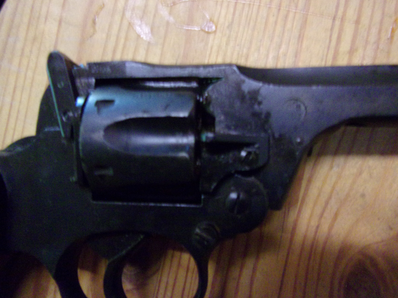 Original Enfield ´´Tankrevolver´´ 9 mm Knall PTB 257 – Bild 5
