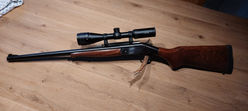 New England Firearms Handi Rifle SB 2 45-70 Government mit Montage& Hawke Zielfernrohr 45/70 – immagine 2