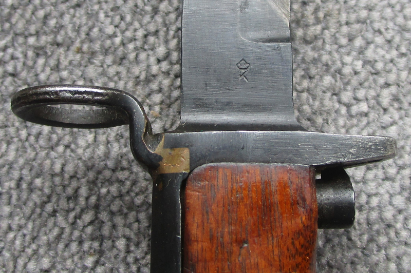 Norwegisches Krag Jörgensen Bajonett Seitengewehr M.1894 mit WaA-Abnahme Wehrmacht Kongsberg mit Kop – Bild 4