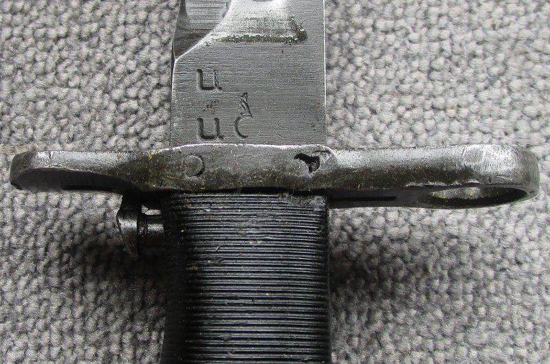 Bajonett Seitengewehr für US Garand M1 Hersteller UC Utica Cutlery 2WK Fertigung Flaming Bomb nicht – billede 3