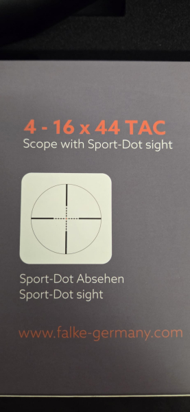 Falke Zielfernrohr 4-16x44 Mil-Dot Absehen Beleuchtet, mit Orig. Verpackung – Bild 4