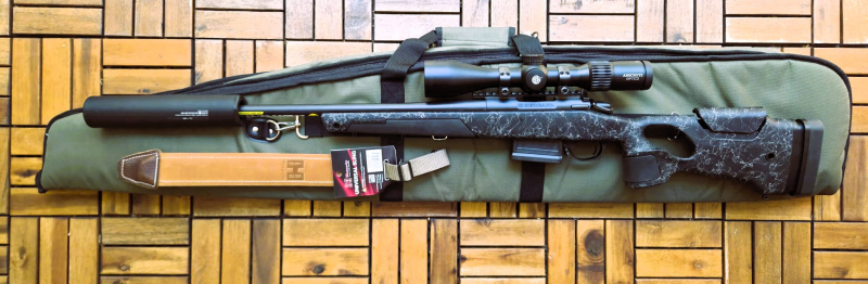 Bergara BA14 Repetierbüchse, Kal. .308 Win. Hawke ZF 2,5-10x50,Schalldämpfer, Gewehrgurt – Bild 2