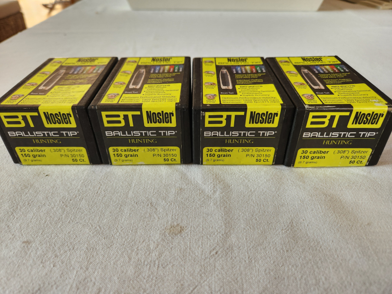 Nosler Ballistic Tip Geschosse 200 Stück plus 46 .308 / 7,62 mm 150 gr / 9,7 g – Bild 4
