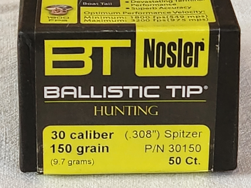 Nosler Ballistic Tip Geschosse 200 Stück plus 46 .308 / 7,62 mm 150 gr / 9,7 g – Bild 3