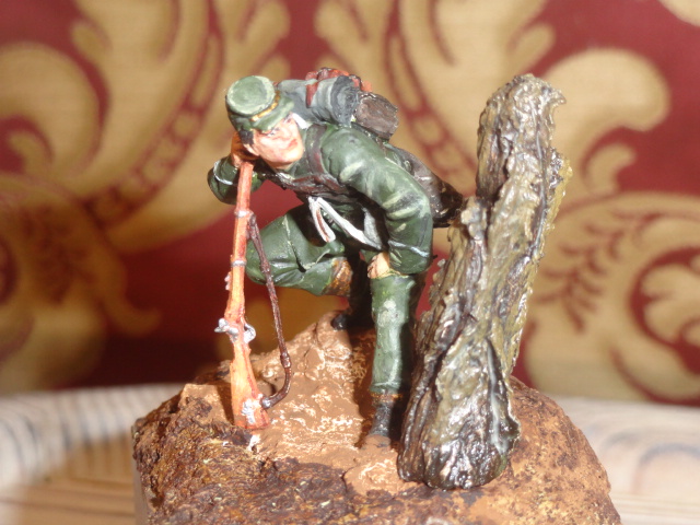 Zinnfigur Diorama US BerdanSharpshooter 1862 Bürgerkrieg Civil War Scharfschütze – Bild 2