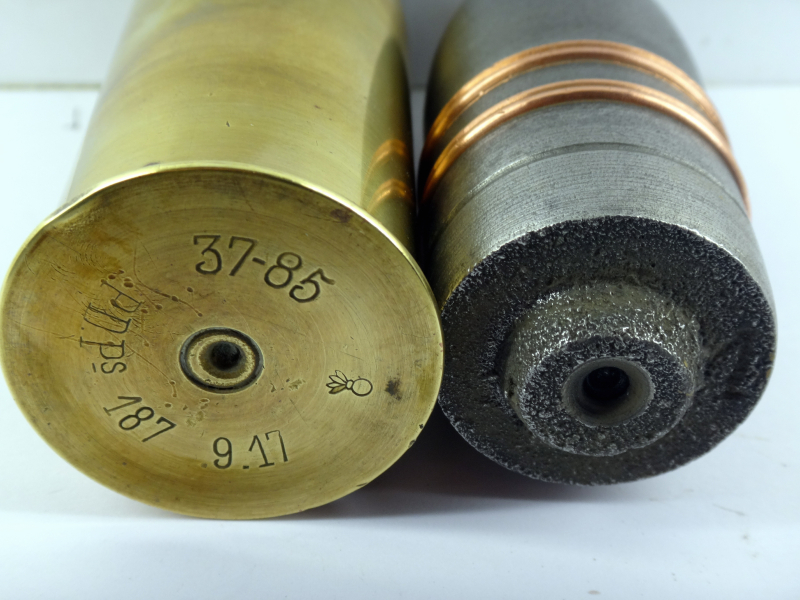 Französische 37mm / 3,7cm Patrone Mod. 1885 mit Sprenggranate Mod. 1888 – снимка 4