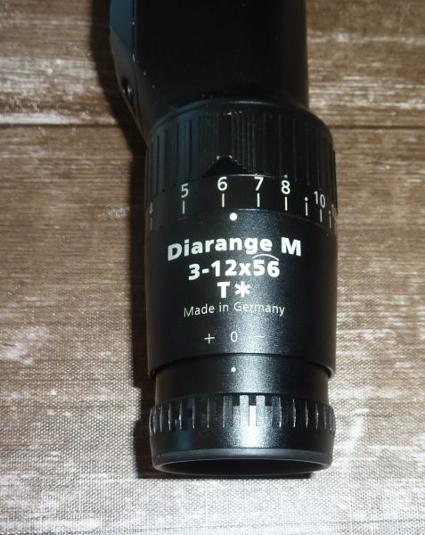 Zielfernrohr Zeiss Diarange 3-12x56 mit Schiene, Leuchtabsehen und Entfernungsmesser – Bild 6