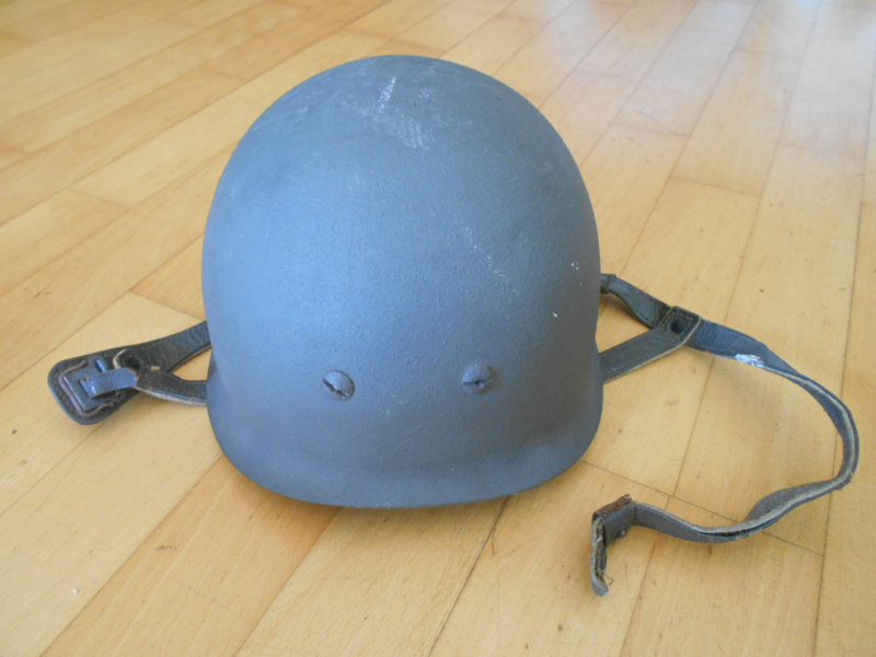 Stahlhelm Fallschirmjäger Springerhelm komplett mit Innenfutter und Kinnriemen BW alt – Bild 2