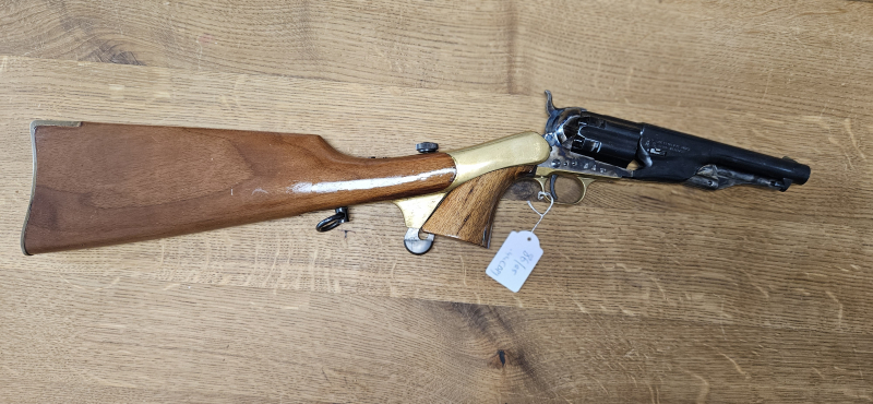 Uberti Mod. 1860 Army Kal. .44 mit Schaftverlängerung (Shoulder Stock) – Orion – Nr. 58688 – Bild 2