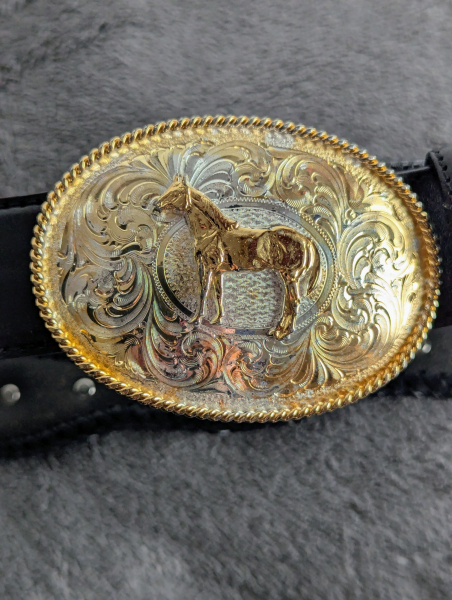 Vintage Western-Ledergürtel von Tony Lama – Bild 4