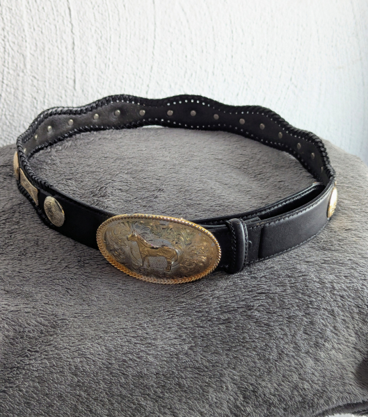 Vintage Western-Ledergürtel von Tony Lama – Bild 3