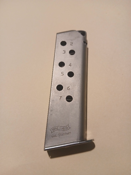 Magazin für Walther PP/PPK original im Kaliber 9mm kurz /.380ACP – Bild 2