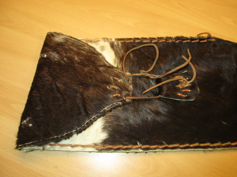 Gewehrhülle Leder/Fell 130 cm – Bild 3