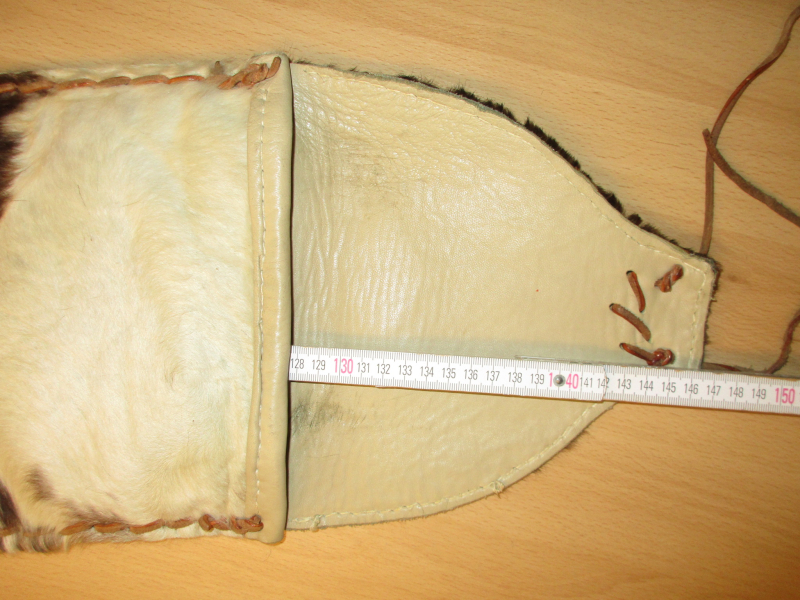 Gewehrhülle Leder/Fell 130 cm – Bild 4