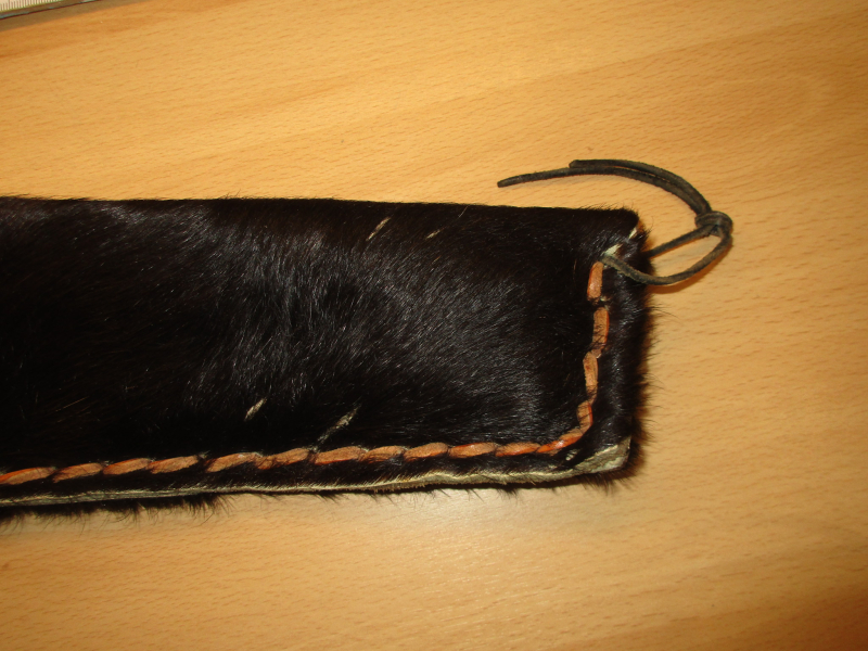 Gewehrhülle Leder/Fell 130 cm – Bild 6