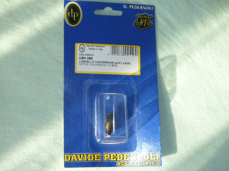 Pedersoli Indoor Piston Stahl (1/4 x 28 UNF) für Schrotzünder 209 Perkussionspistolen – nuotrauka 1