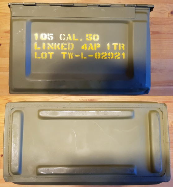 Gurtkasten für 105-Schuss-Gurt .50 BMG US-Army – Bild 2