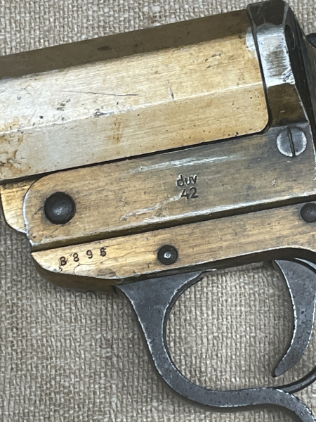Sammlerwaffe Leuchtpistole Heer Signalpistole duv 42 Walther ModellKaliber 4 – Bild 2