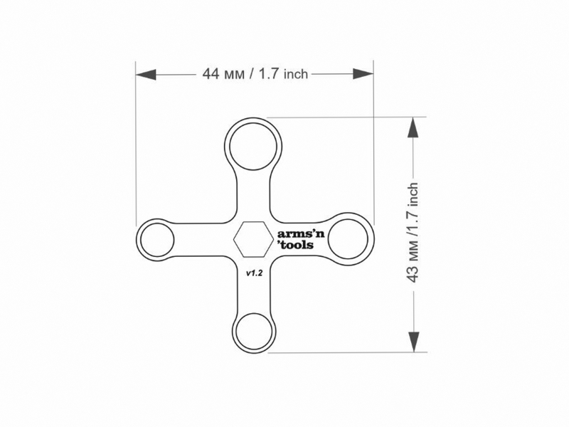 2x Arms’n’Tools V1.2 Multitool-Schlüssel kompatibel mit Leatherman Tools – Bild 2