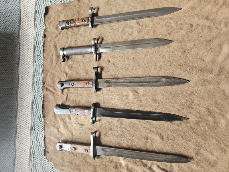 Bajonett, Bajonette, Konvolut, Seitengewehre, Mauser usw. – billede 4