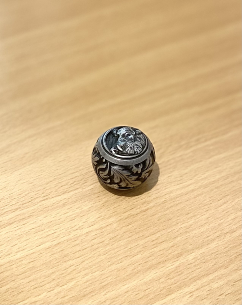 KAMMERGRIFFKUGEL mit stilisiertem Keilerkopf - Boule de levier Sanglier – Bild 2