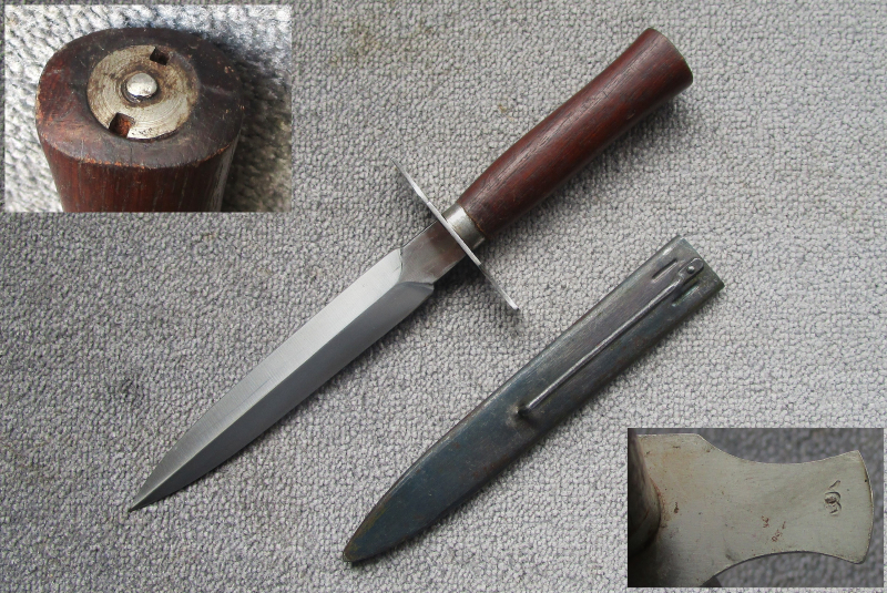 Grabendolch Kampfmesser Mod. 1916 Frankreich Le Vengeur Stiefelmesser Infanteriemesser 1WK Couteller – Bild 2