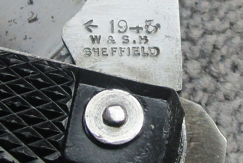 Original Britische Armee Sheffield Clasp Knife Jack Knife Mod.1942 Hersteller W&S.B 1945 Taschenmess – Bild 3