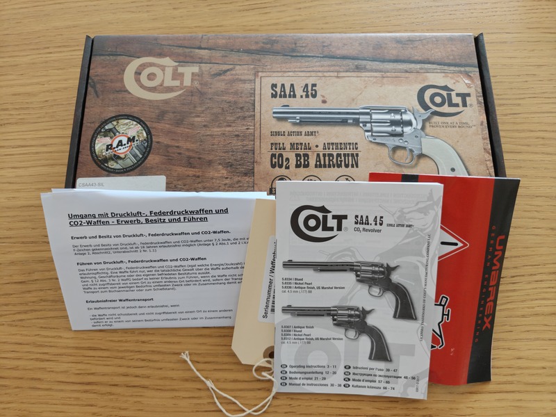 Colt SAA .43 Custom (RAM-Shop24) "Ready to Shoot" Set: extra Hülsen, Co2, Papiere & OVP! – Bild 6