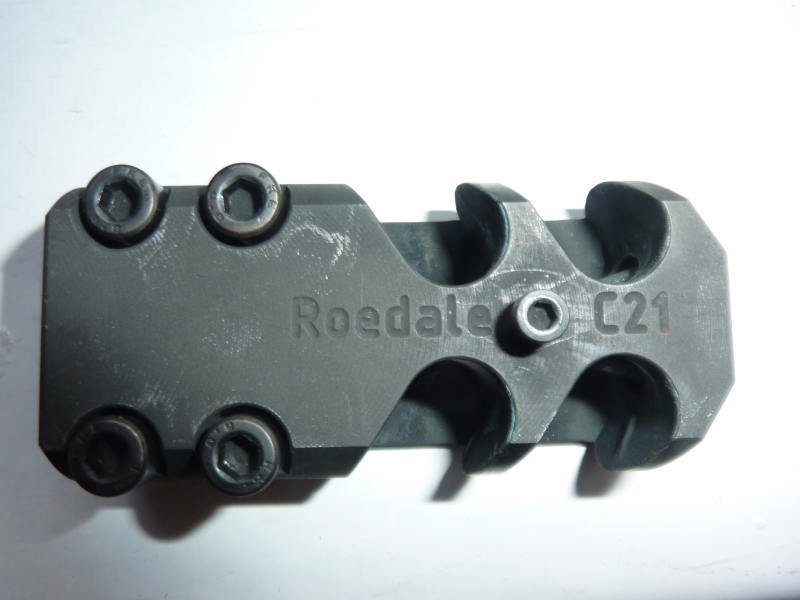 Roedale Mündungsbremse C21 Edelstahl – Klemmbremse für Ø 20,8–21,2 mm – stampa 4