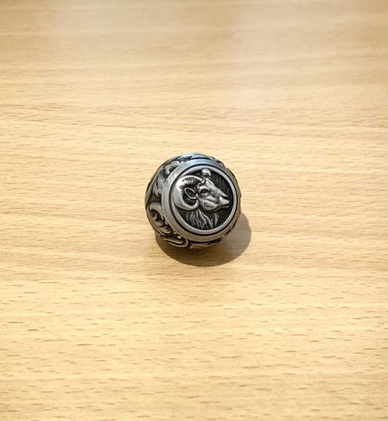 KAMMERGRIFFKUGEL Mufflonkopf - Boule de levier Mouflon – Bild 2