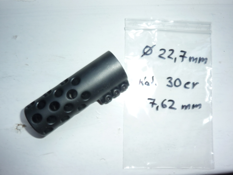 Mündungsbremse Edelstahl – Klemmbremse für Ø 22,6–22,9mm – Bild 4