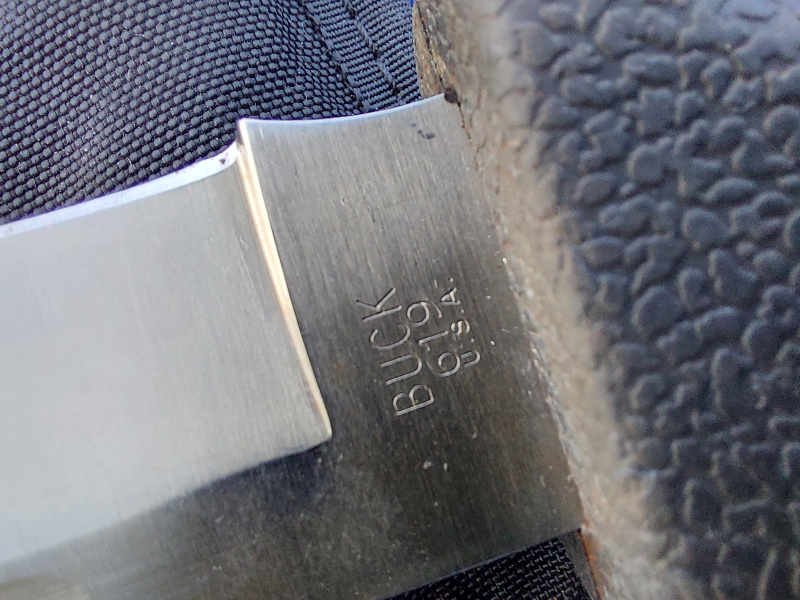 BUCK U.S.A. JAGDMESSER 619, neuwertig in Cordura Scheide mit Durchstichschutz – Bild 2