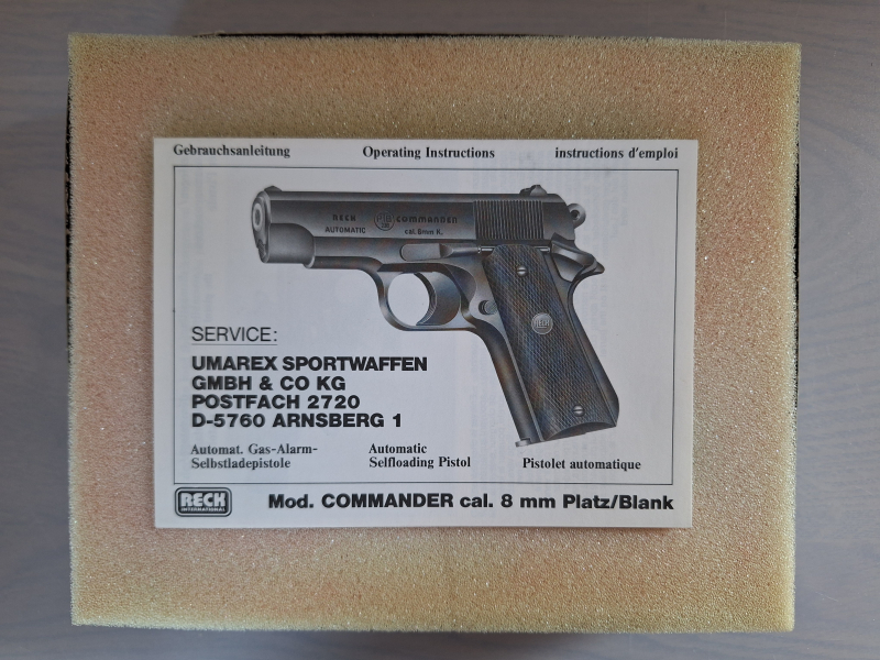 Reck Commander Kaliber 8 mm Knall, PTB238/2 neu im Karton – Bild 4