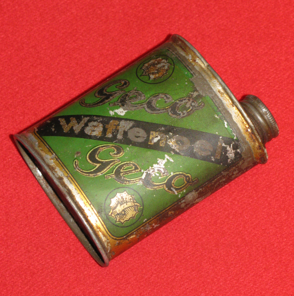 Aus Sammlung, sehr altes Waffenöl - Behältniss von Geco – Bild 3
