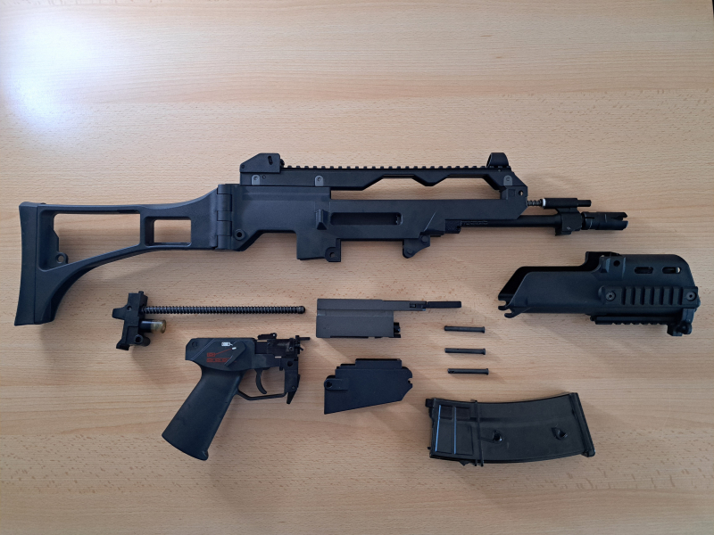 Wei-ETech WE999C GBB Mod. G39C G36C GasBlowBack Softair Airsoft 6mm GBBR - guter Zustand – attēls 3