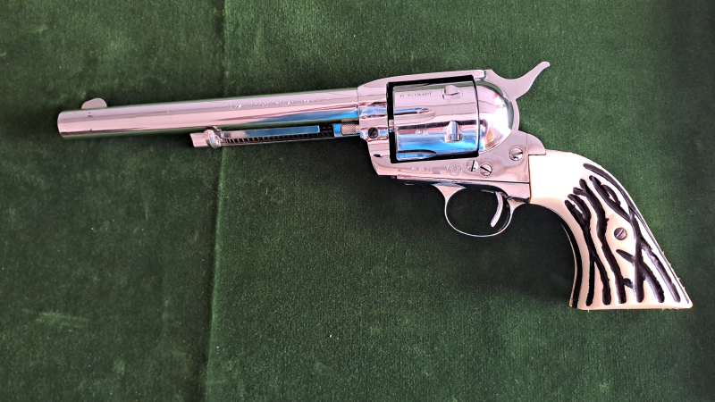 Texas Scout " Peacemaker".7,5 zoll. 9mmK. Chrom. – Bild 3