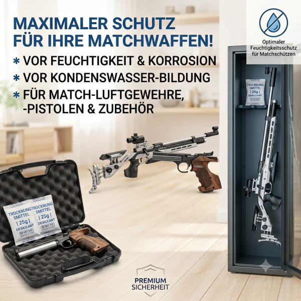 1x PRO DRY Trockenmittelbeutel 25g Waffenschrank Koffer Zubehör Feuchtigkeitsschutz Rost – Bild 3