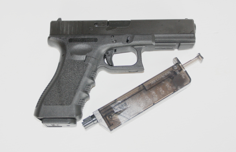 Glock 17 Softair-Pistole CNC-gefräster Stahlschlitten Kaliber 6 mm BB Gas Blowback (P18), neu – Bild 3