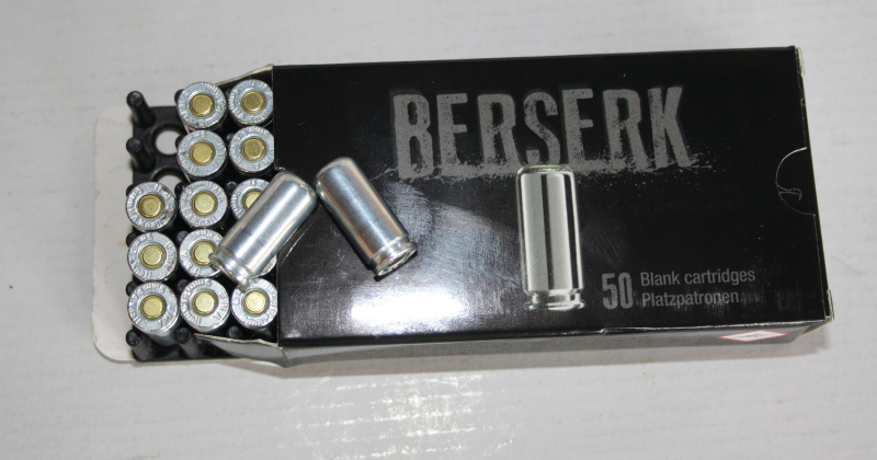 250 Schuss Platzpatronen 9 mm P.A.K Umarex, Berserk – Bild 2