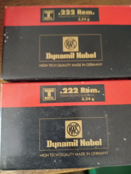 Munition 222 Rem. Teilmantel RWS,Norma,u.a – Bild 2