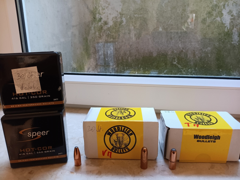Konvolut Geschosse Kaliber .416 – slika 2