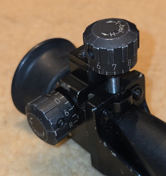 Anschütz Diopter mit Korntunnel – Made in W.-Germany – 11 mm – voll funktionsfähig – nuotrauka 4