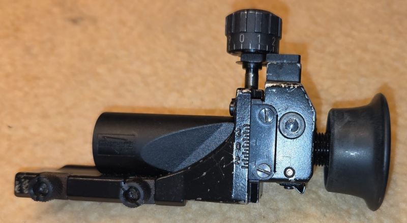 Anschütz Diopter mit Korntunnel – Made in W.-Germany – 11 mm – voll funktionsfähig – nuotrauka 5